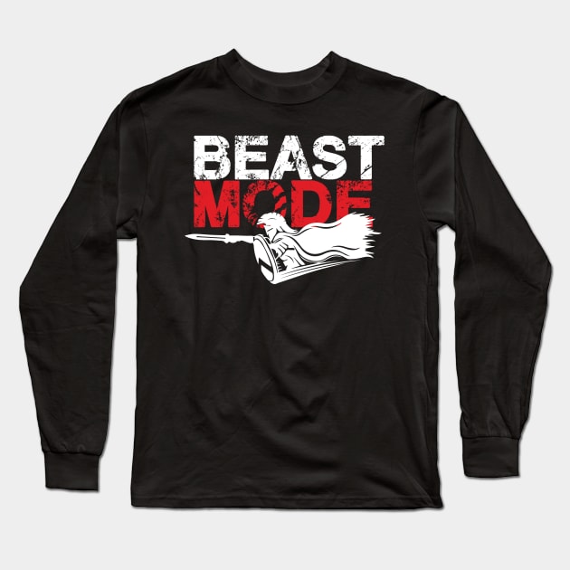 Beast mode spartans Long Sleeve T-Shirt by Boss creative